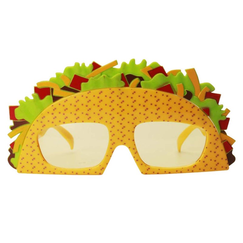 FRECI Sandwich Eyeglasses Novelty Funny Eye Glasses Sunglasses Eyewear for Adults Kids - Yellow - Image 1
